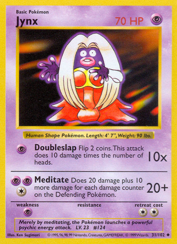 Base set Jynx #31/102 shadowless